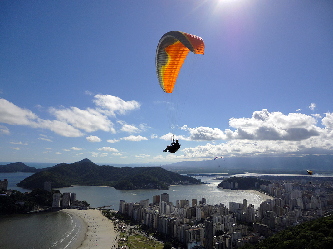 Voo Duplo de Parapente em São Vicente SP