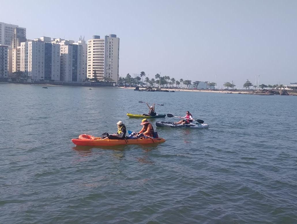 Travessia de Caiaque Praia de Paranapuã - São Vicente SP