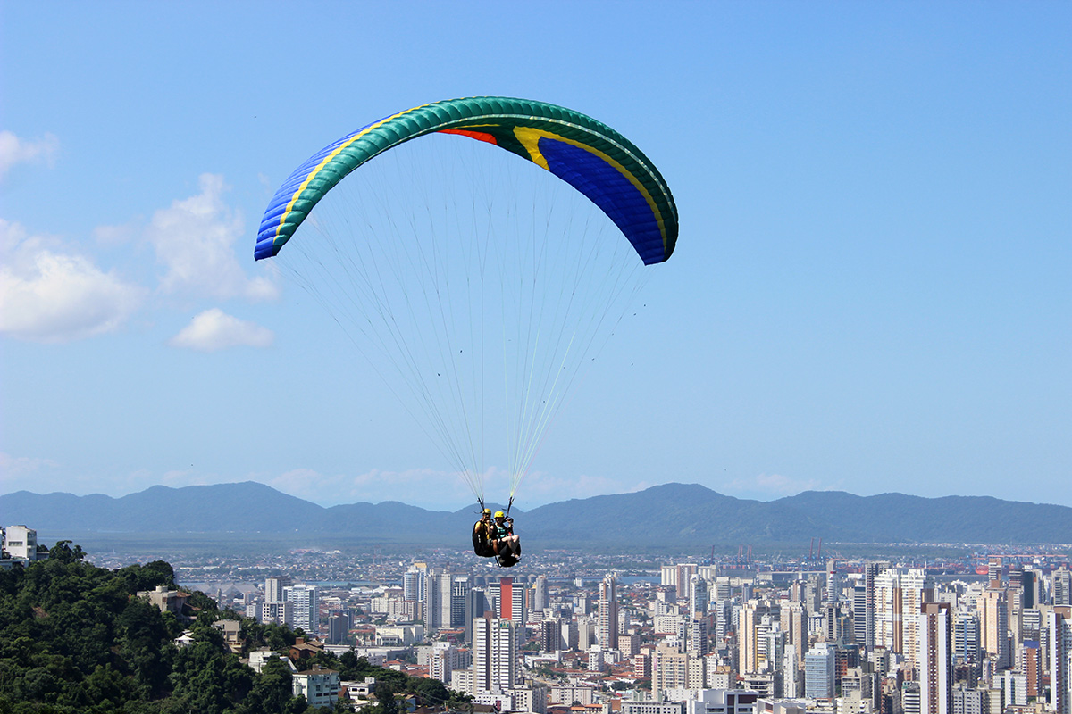 Voo Duplo de Parapente em São Vicente SP